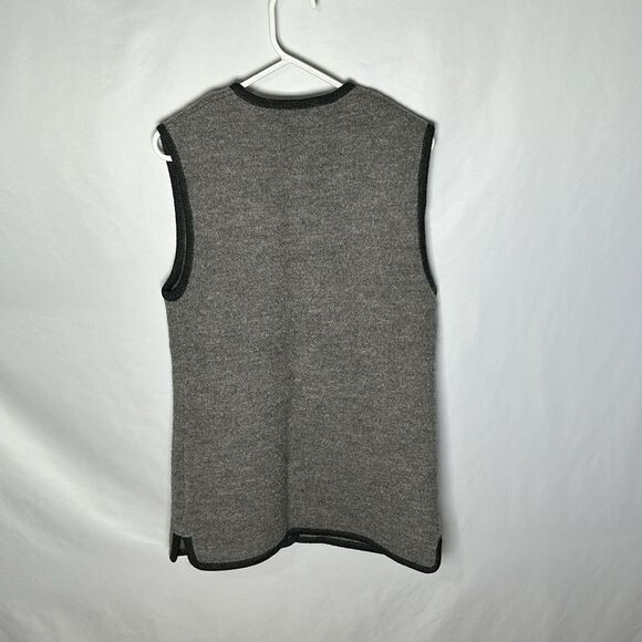 Gaddy hand metier 100% wool sleeveless vest - Picture 4 of 4